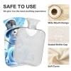 Snowman Celebrating New Year Hot Water Bottle Water Heating Pad Warm Water Heat Bottles for Menstrual Cramps Pain Relief, 2 Liters view 4