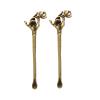 2X Guanyin Hand Flower Ear Scoops Ear Waxed Removal Tool Ear Pick Cleaner Portable Ear Spoon Small Statue Collectible view 1