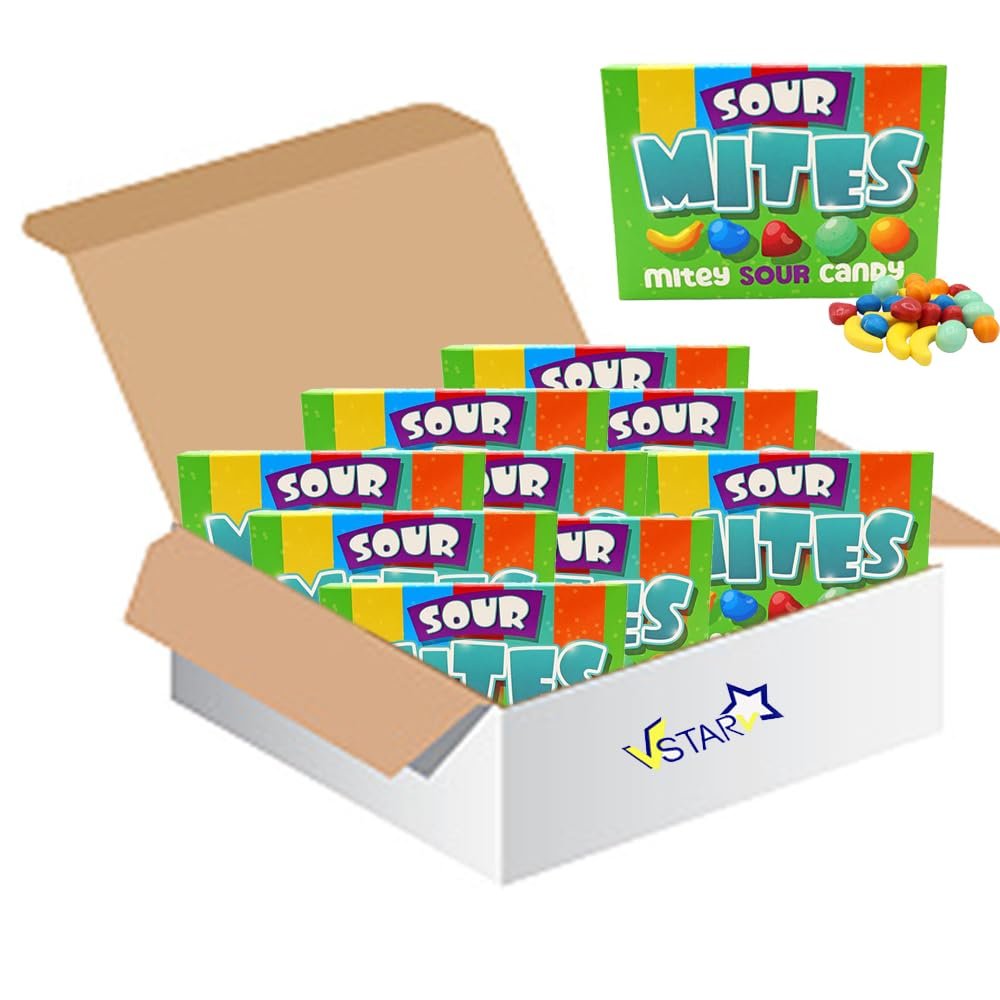 Zeed Candy Fruit flavoured Sour Mites Box 120g | Delicious Taste explosion with Every Bite (12)