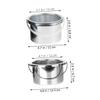 CANIGHT 2pcs Wax Melting Machine Replacement Pots Durable Metal Inner Pan for Wax Warmer Compatible with Hair Removal Waxing Easy to Clean and Demould Inner Diameter view 2