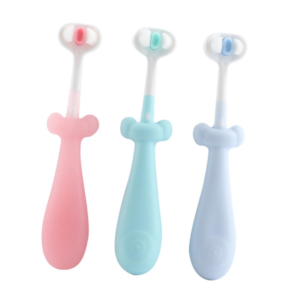 MUSISALY 3pcs Boy Girl Boys and Girls Toothbrush Soft Bristles Cute Design and Oral Care