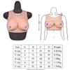 KRLZKID Lifelike Breastplate Artificial Fake Boobs For Crossdressers Transgender Drag Queen Cosplay Silicone Breast,Color 2-C cup view 3