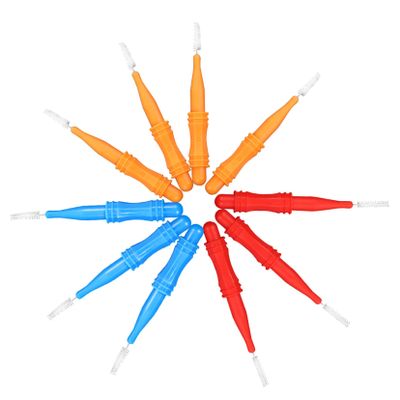 BELLIFFY 50pcs Interdental Brush Tooth for Teeth Household Cleaner Portable Brush Compact Random Color