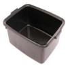 12 Liters Washing Up Bowl Rectangular Plastic Multi-Purpose Basin Mixing Sink Dishes Tidy Organizers Black view 1