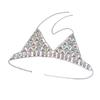 2 set New Women Harness Top Bra Bikini Chainmail Lingerie Chest Body Chain Silver view 3