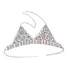 2 set New Women Harness Top Bra Bikini Chainmail Lingerie Chest Body Chain Silver view 4