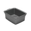 12 Liters Washing Up Bowl Rectangular Plastic Multi-Purpose Basin Mixing Sink Dishes Tidy Organizers Metallic view 1