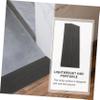 SECFOU Sweeping Robot Threshold Ramp Mat Rubber Entry Ramp for Home Doorway Cushion for Robot Vacuum Navigation Black Interlocking Triangle Pad view 3
