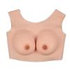KRLZKID Round Collar Silicone Breastplate Realistic Fake Boobs for Crossdresser Transgender Drag Queen Mastectomy,Color 1-B cup view 1