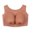 KRLZKID Round Collar Silicone Breastplate Realistic Fake Boobs for Crossdresser Transgender Drag Queen Mastectomy,Color 3-D cup view 1