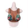 KRLZKID Round Collar Silicone Breastplate Realistic Fake Boobs for Crossdresser Transgender Drag Queen Mastectomy,Color 3-D cup view 2
