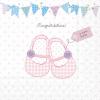 Ambiente 33cm 3-Ply Paper Napkins 20pcs - Baby Shoes Pink view 1