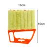 Blind Cleaner 2 Pcs Venetian Blind Cleaner, Window Blind Duster Brush Cleaner Tool Washable Window Shutter Cleaner Tool for Venetian Blinds Air Conditioner and Car AC Vent (Orange) view 2