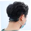 SECFOU 6pcs Ear Protective Mask Hooks and Hangings Black Anti-Pain Adjustable Ear Rear Mask Hangers for Children view 2