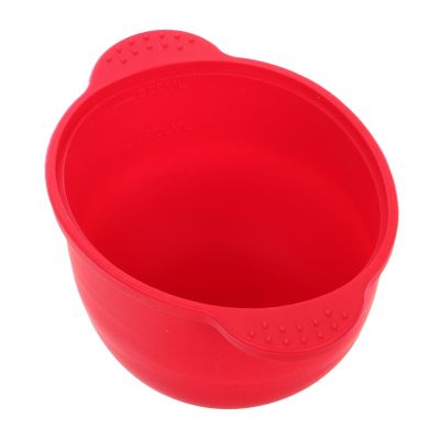 BELLIFFY Silicone Mask Bowl Wax Melting Pan for Facial Bowl Use Hair Wax Warmer for Masks Red Kitchen Accessories