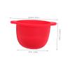 BELLIFFY Silicone Mask Bowl Wax Melting Pan for Facial Bowl Use Hair Wax Warmer for Masks Red Kitchen Accessories view 2