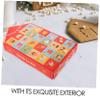 VOSAREA 5pcs Cakes Box Christmas Calendar Boxes for Countdown Party Favor Advent Countdown Paper Candy Containers Household Decor view 3