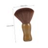 Ipetboom Male Shaving Brush Personal Care Accessory Comfortable Grip and Wooden Handle, Light Brown Bristles Facial Cleansing Tool for Men, for Trips and Business Travel view 2