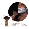 Ipetboom Male Shaving Brush Personal Care Accessory Comfortable Grip and Wooden Handle, Light Brown Bristles Facial Cleansing Tool for Men, for Trips and Business Travel view 4