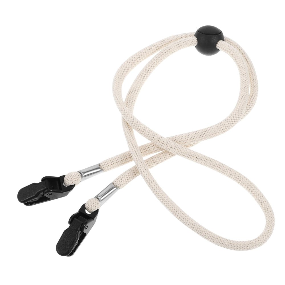 POPETPOP Hat String Adjustable Windproof Strap Clip Retainer for Bucket Hats Chin Cord Strap Beige