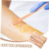 CANIGHT 300pcs Nose Wax Applicator Sticks Gentle Wooden Hair Removal Spatulas for Eyebrows Lips and Facial Areas Convenient Bagged Storage for Easy Use and Transport view 3