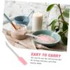 Baluue Silicone Wax Spatulas 2pcs Reusable Non-stick Wax Stick Applicators for Hair Removal Facial and Body Use Pink view 3