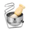 BELLIFFY Stainless Steel Dish Rack Beard Brush and Shaving Brush Holder for Facial Cleaning and Shaving Tool Storage view 1