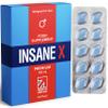 10 INSANE X Premium - Extra Strong Pills for Men UK - Natural Fast-Acting Maca Ginseng Tablets for Men - for Enhanced Performance view 1