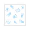 20 Napkins Children's Hands and Feet Blue Table Decoration Paper Napkins with Motif Also for Decoupage and Decoupage 33 x 33 cm view 1