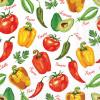 20 Napkins Food Vegetable with Herbs as Table Decoration Paper Napkins with Motif Also for Decoupage and Decoupage 33 x 33 cm view 1