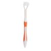 1Pcs Three-Sided Toothbrush Autism Sensory Toothbrush Bristle Travel Toothbrush for Complete Teeth Gum Care Pretty Good Angle Clean Each Tooth, Soft and Gentle, Orange view 1