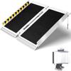 5FT Portable Non Skid Aluminum Foldable Wheelchair Ramp Lightweight Handicap Ramp for Steps 700lbs Capacity Threshold Ramp with Handle Ideal for Home Stairs Doorways and Curbs (153 * 73cm) view 1