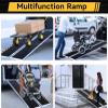 5FT Portable Non Skid Aluminum Foldable Wheelchair Ramp Lightweight Handicap Ramp for Steps 700lbs Capacity Threshold Ramp with Handle Ideal for Home Stairs Doorways and Curbs (153 * 73cm) view 4