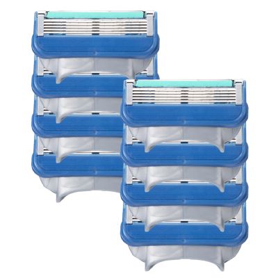 8 Pack Women's Razor Refill Compatible with Joy Razors, Blue