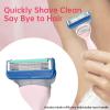8 Pack Women's Razor Refill Compatible with Joy Razors, Blue view 4