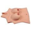 KRLZKID Lifelike Silicone Breast for Mastectomy Cosplay Crossdresser Transgender Half Body Breastplate,Color 1-E cup view 4