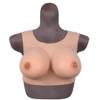 KRLZKID Silicone Breastplate Forms Lifelike Silk Cotton Filler Artificial Boobs for Mastectomy Crossdresser Costume,Color 1-C cup view 1