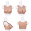 KRLZKID Silicone Breast Lifelike False Boob for Mastectomy Cosplay Crossdresser Transgender Artificial Breastplate,Color 2-E cup view 4