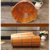 Wooden Barrel Foot Spa Household Gift Wood Bucket Foot Spa Tub for Soaking Feet Massager Foot Tub Wood Foot Basin Tub Bucket Durable Foot Basin with Lid Independence for Foot Bath Massage Spa view 3
