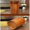 Wooden Barrel Foot Spa Household Gift Wood Bucket Foot Spa Tub for Soaking Feet Massager Foot Tub Wood Foot Basin Tub Bucket Durable Foot Basin with Lid Independence for Foot Bath Massage Spa view 4