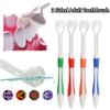 1Pcs Three-Sided Toothbrush Autism Sensory Toothbrush Bristle Travel Toothbrush for Complete Teeth Gum Care Pretty Good Angle Clean Each Tooth, Soft and Gentle Green view 3