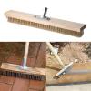 Stainless Steel Wire Industrial Outdoor Broom Brush with Long Handle for Patio and Road Cleaning view 3