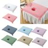 HKYBCF Massage Bed Cover Pure Cotton SPA Half Massage Table Sheet Beauty Bed Face Hole Towel 50 * 70cm Anti-Oil Bed Pillow Towel Cover For Massage Salon(Sky Blue) view 2