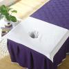 HKYBCF Massage Bed Cover Pure Cotton SPA Half Massage Table Sheet Beauty Bed Face Hole Towel 50 * 70cm Anti-Oil Bed Pillow Towel Cover For Massage Salon(Sky Blue) view 3