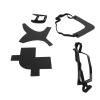 Beard Straightener For Men, 5 Piece with Multifunctional Beard Shaper Beard Lineup Tool For Hairline Neckline (Black) view 3