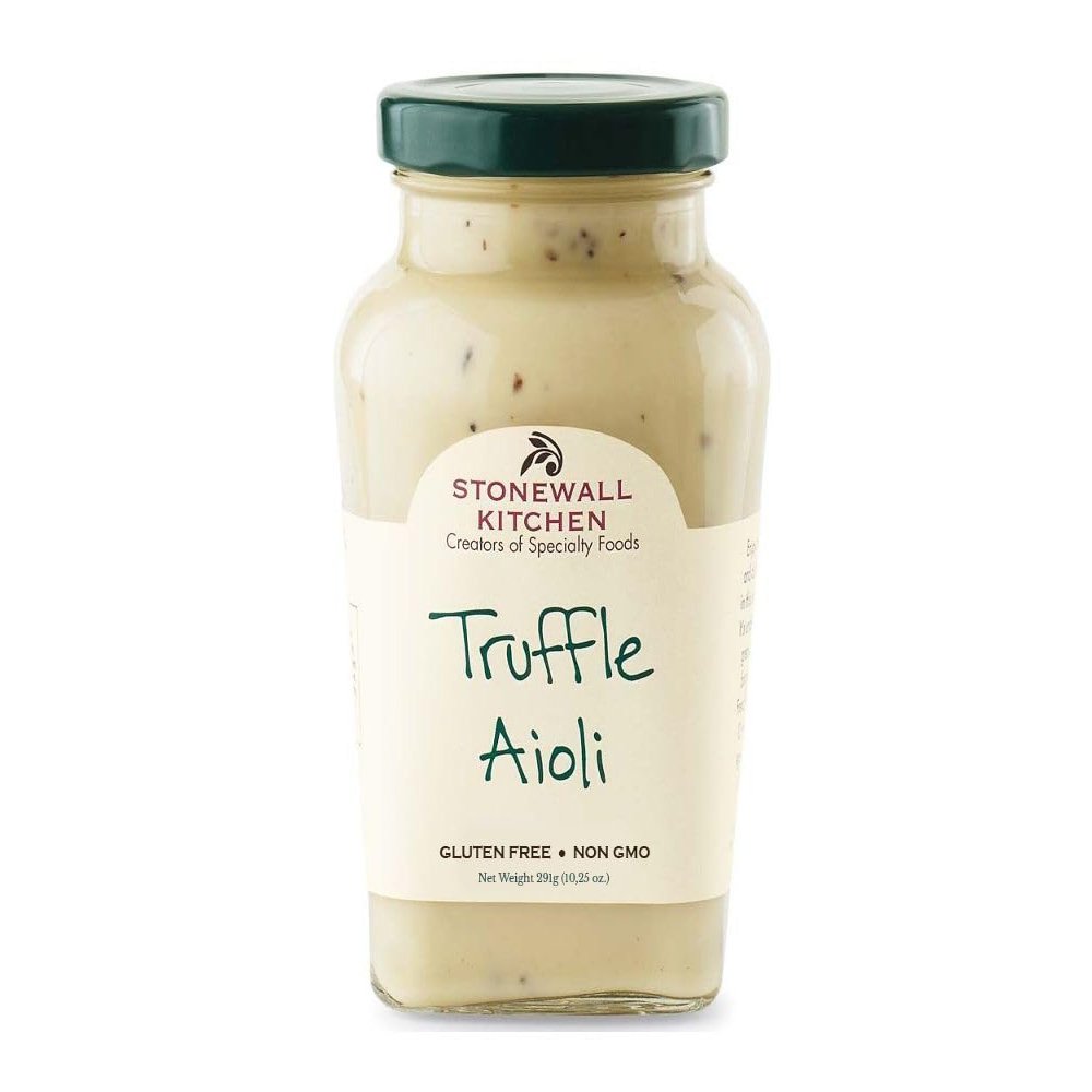 Stonewall Kitchen Truffle Aioli, 291g Glass - Luxurious Truffle Aioli with Black Truffle and Truffle Oil, Perfect for Burgers and Foodies