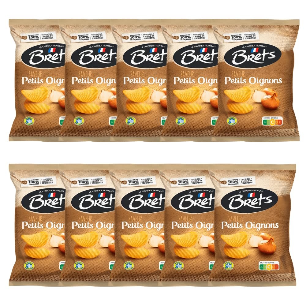Brets Onion Crisps 125g x 10