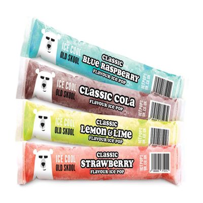 Ice Pops UK - 40 Pack Premium Ice pops | Made in the UK | Refreshing 50ml Ready-to-Freeze Juice Treats | Ideal for School Lunchboxes, Parties & Summer Snacks
