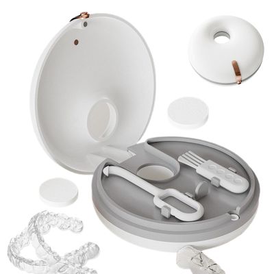 Yonuaret Denture Storage Box,Orthodontic Storage Box | Orthodontic Portable Storage Case, Mouth Guard Case for Braces Orthodontic Appliances