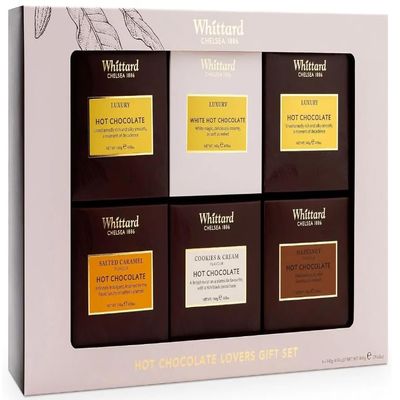 Whittard of Chelsea Premium Hot Chocolate Gift Set Pack of 6